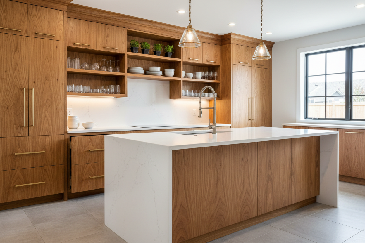 Custom Wood Kitchen Cabinets | Modern Wood Kitchen Cabinet Design ...