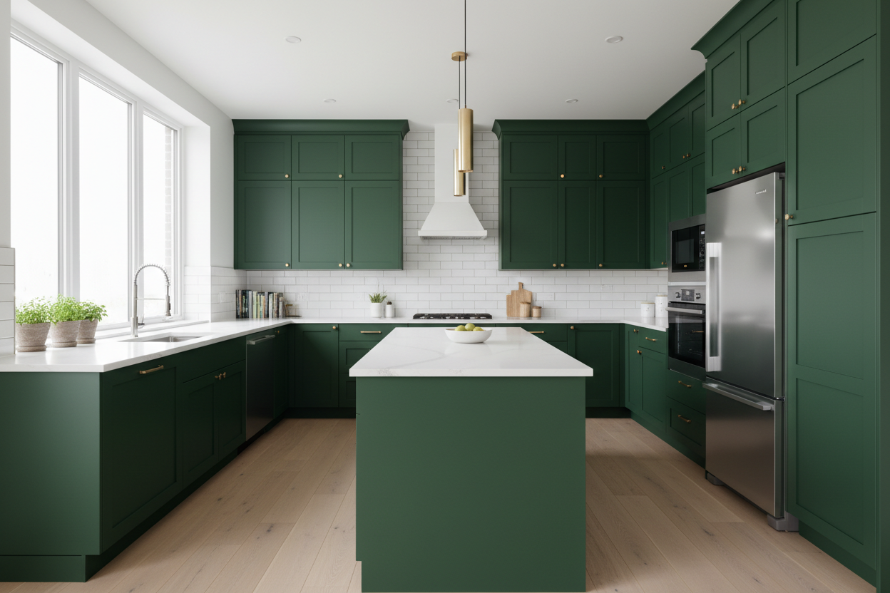 Green Kitchen Cabinets: Design Ideas, Styles & Custom Cabinet Solutions ...