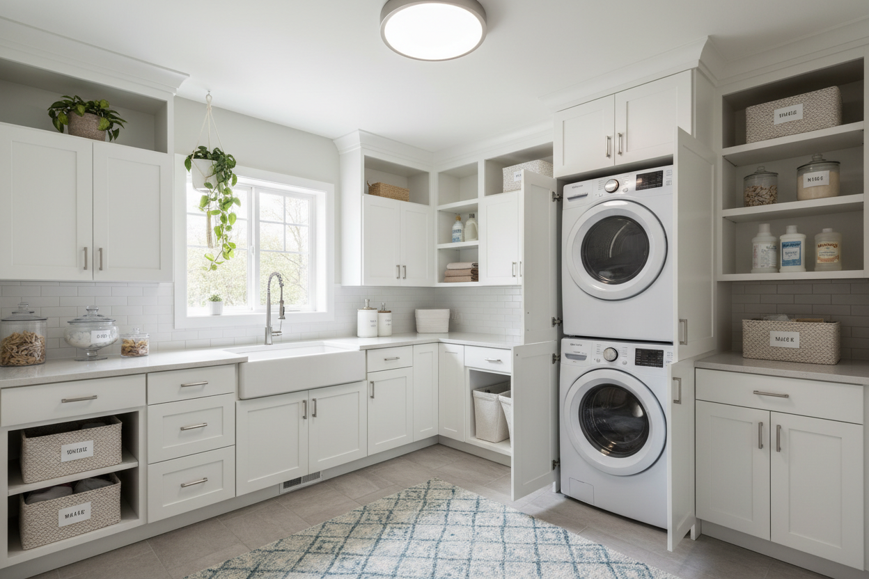 Laundry Room Cabinet Ideas: Efficient Storage, Functional Layouts, and ...