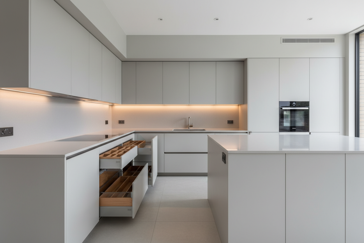 Built In Kitchen Built In Kitchen Cabinets Guide | Modern Built In Kitchen Cabinet ...
