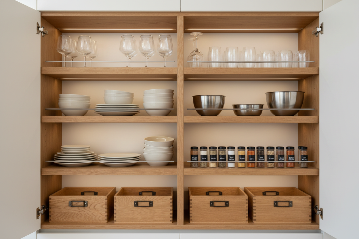 Custom Kitchen Cabinet Shelves for Tailored and Efficient Kitchen Stor ...