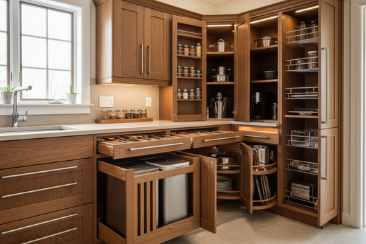 Luxury Kitchen Cabinet Storage Solutions