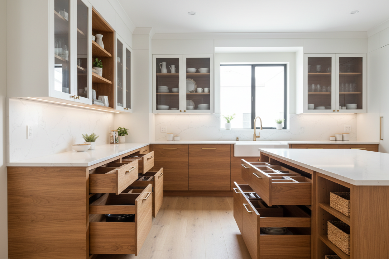 Infinite Kitchen Customization Tailored Kitchen Cabinets for Unique Spaces: Custom Solutions for Irre ...