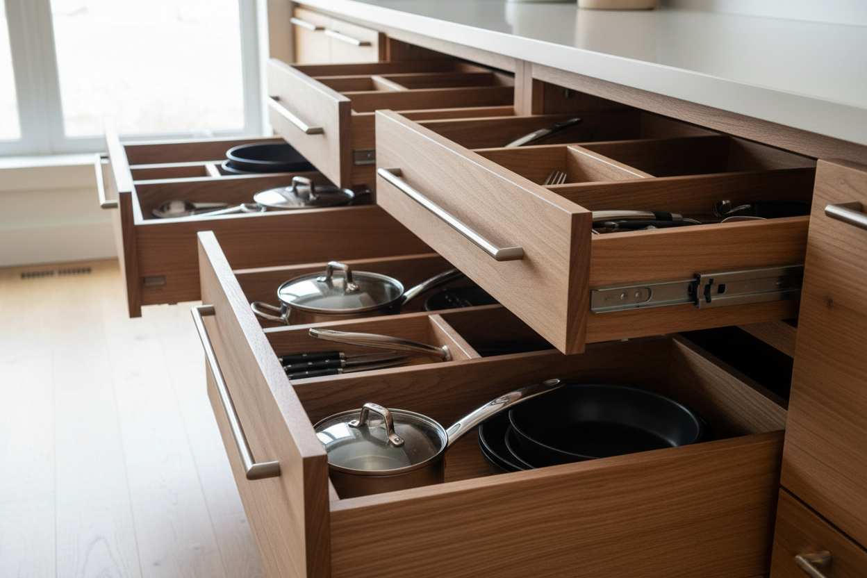 Custom Pull-Out Kitchen Drawers: Tailored Solutions for Efficient Stor ...