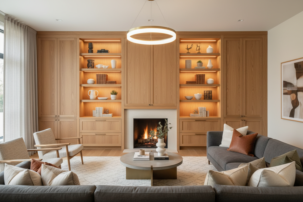 Living Hall Modern Design Franchise | Custom Living Room Cabinets ...