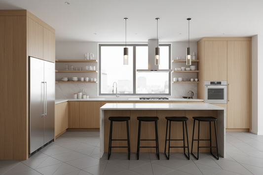 modern kitchen space planning