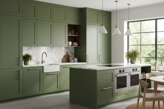 Olive Green Kitchen Cabinets