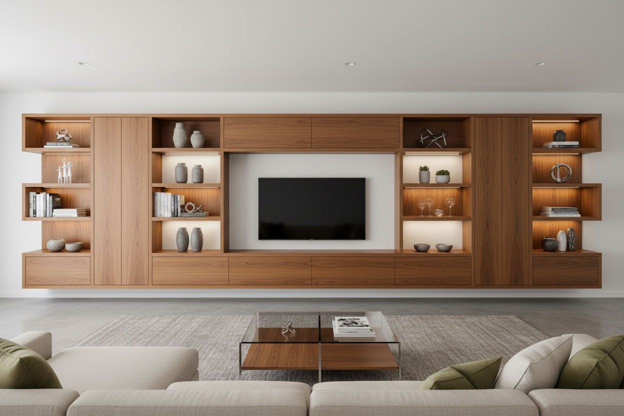 Sitting Room Wall Units | Modern Built In Wall Units for Living Room ...