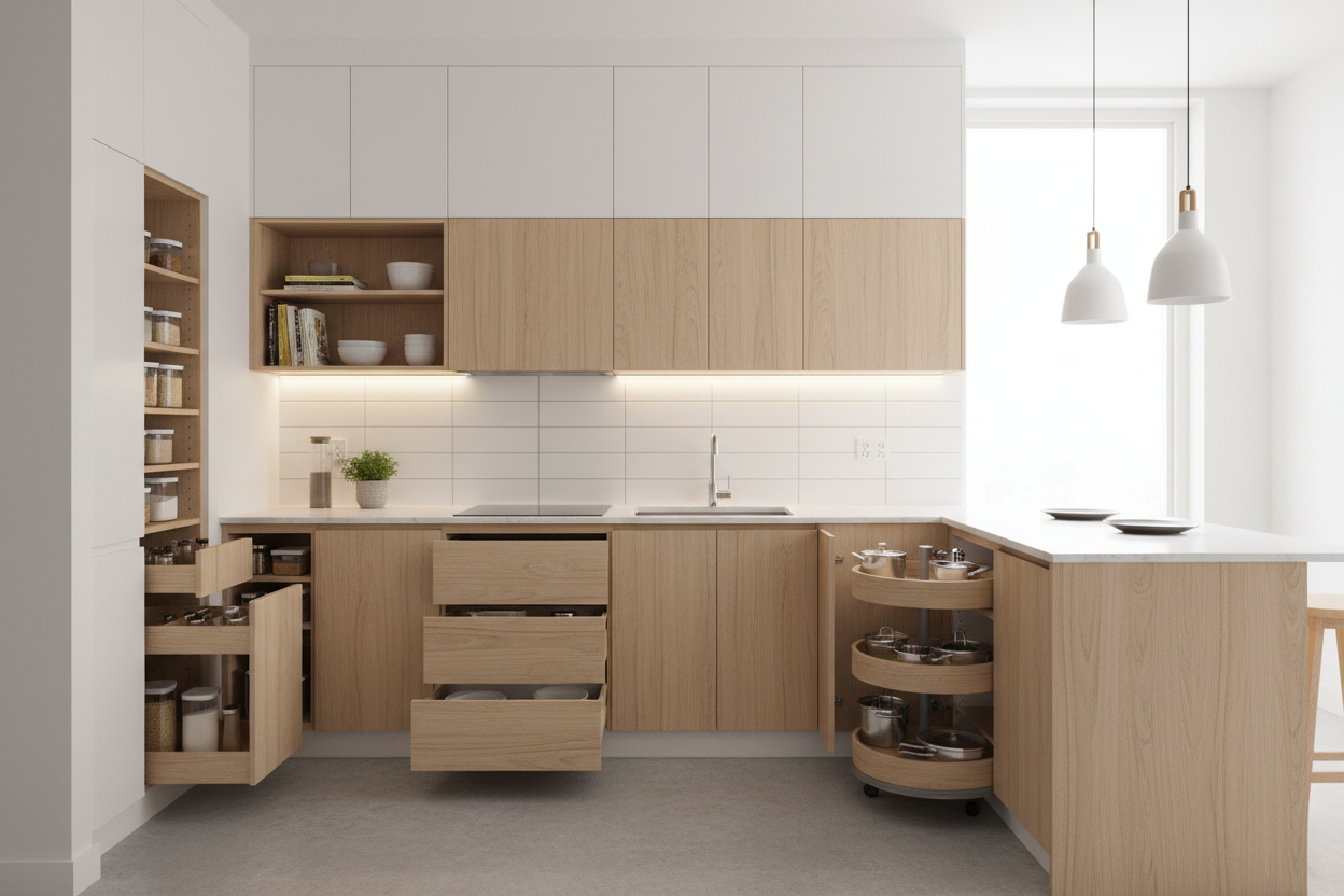 25 Small Kitchen Cabinet Ideas for Apartments and Condos | Space Saving ...