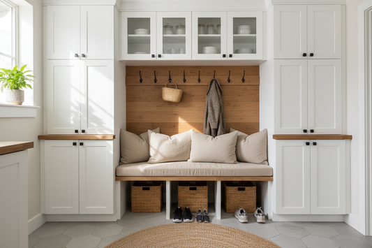Mudroom Cabinets with Bench