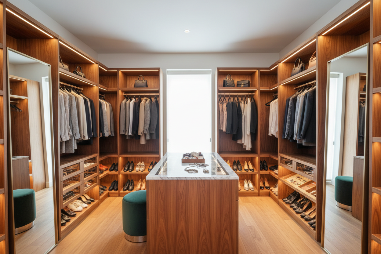 Design of Walk-In Wardrobe: Custom Storage Solutions for Ultimate Orga ...